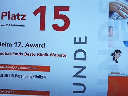 Die MEDICLIN Bosenberg Kliniken überzeugen mit ihrem Internetauftritt