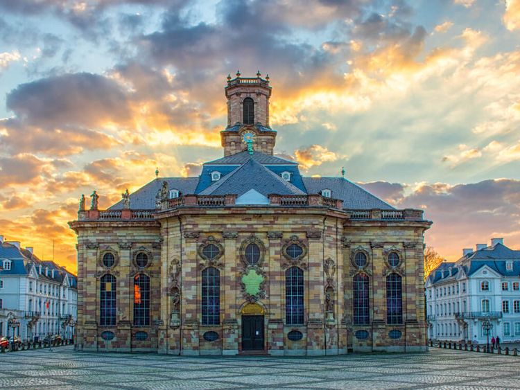 Außenaufnahme Ludwigskirche in Saarbrücken