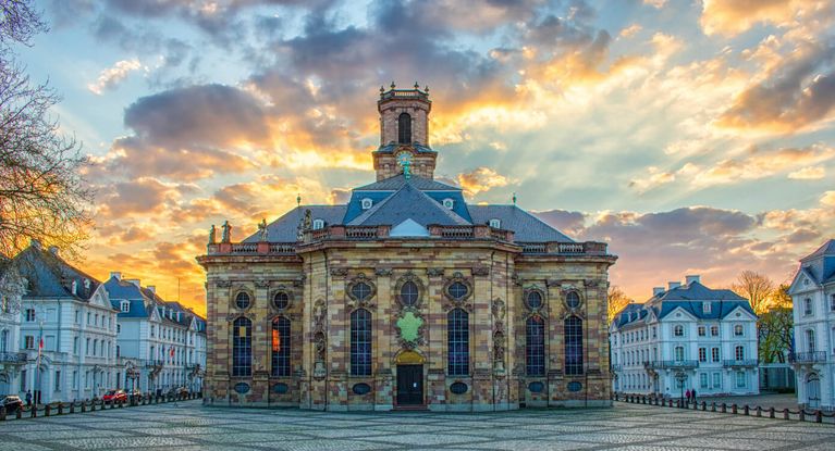 Außenaufnahme Ludwigskirche in Saarbrücken