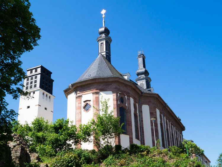 Außenaufnahme barocke Kirche 